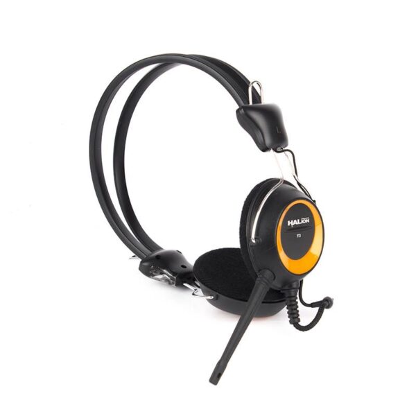 Audífonos HALION T-3 con micrófono para PC Naranja