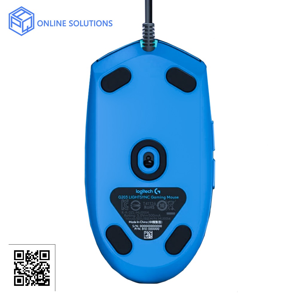 Mouse Logitech G203 Ligthsync Optical RGB Blue - Imagen 3