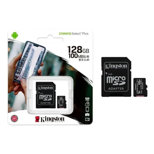 Memoria Micro SD KINGSTON 128GB Clase 10 100 Mb/s - Imagen 3