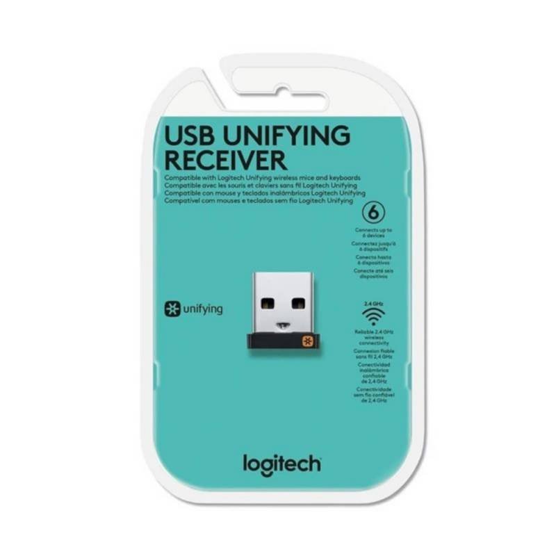Receptor Logitech USB Unifying– Conecta hasta 6 Dispositivos
