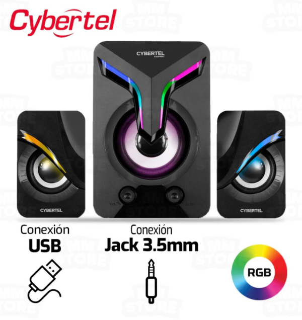 Parlante con iluminaciòn RGB.