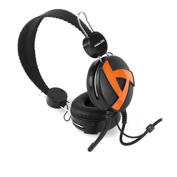 Auriculares Halion HA-211 Negro Y Anaranjado