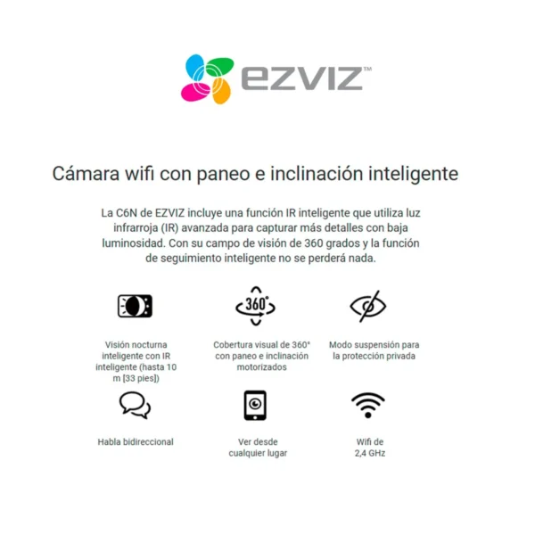Smart Home Camera EZVIZ(H6C PRO 2K) 3MP - Imagen 4