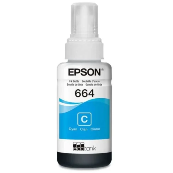 EPSON T664 C - BOTELLA DE TINTA CYAN 70ML - Imagen 2