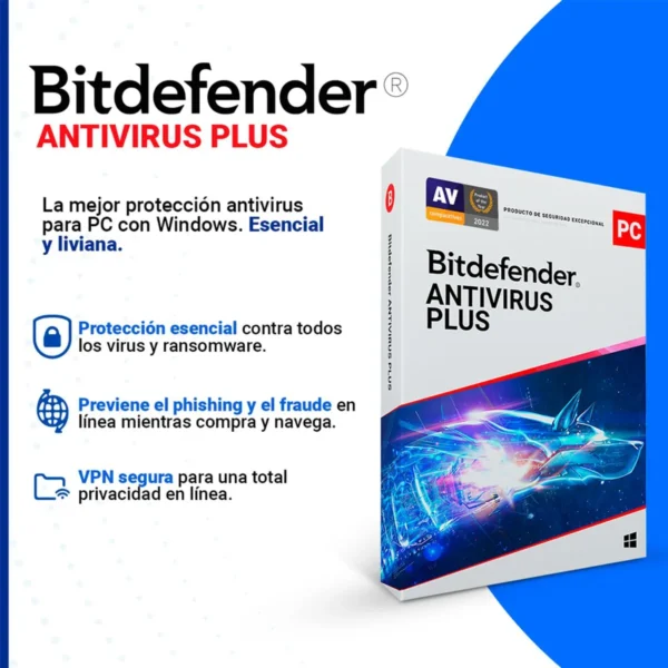 Bitdefender Antivirus Plus – 12 Meses para 1 dispositivo - Imagen 2
