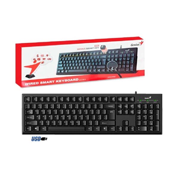 Teclado Genius Smart KB-100 USB | Español, Negro, Clásico - Imagen 3