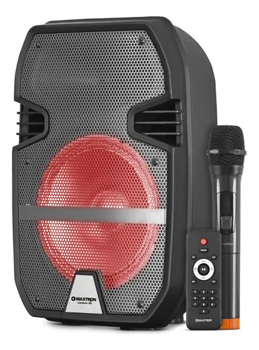 Parlante LIBIDUM MX323AC 8" Portátil – BT, LED, Micrófono Recargable