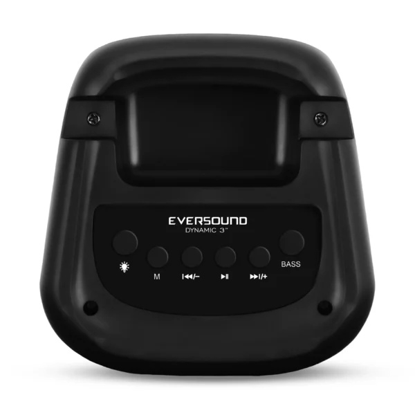 Parlante Portátil DYNAMIC EV5003 3" – Bluetooth, RGB, USB/mSD, FM, Micrófono, Batería Recargable - Imagen 4