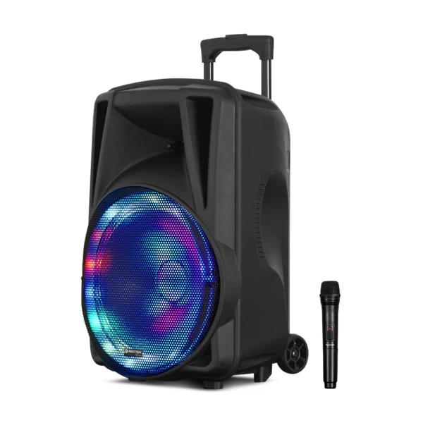Parlante AVALON MX113-V 12" Roller – Bluetooth, LED RGB, Micrófono, USB/mSD, FM
