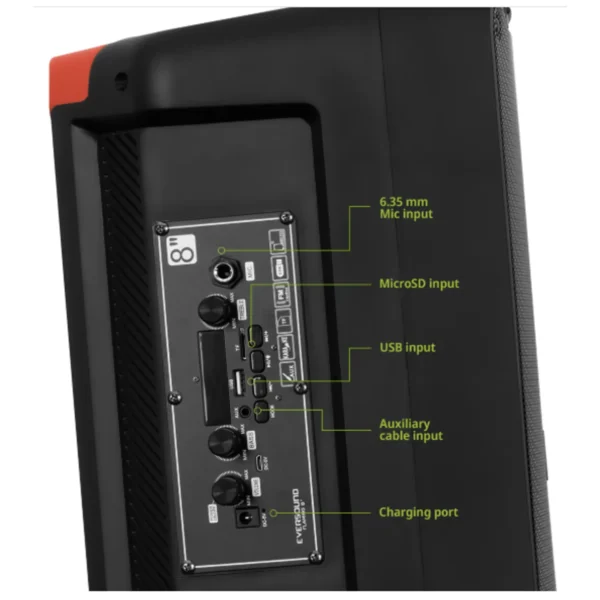 FLAMING 8" EV3000AC PORTATIL (TW, RGB, BT, MIC, FM) - Imagen 2