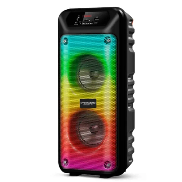 Parlante Torre DYNAMIC EV5004 4" – Bluetooth, LED RGB, USB/mSD, FM, Micrófono, Batería Recargable - Imagen 4