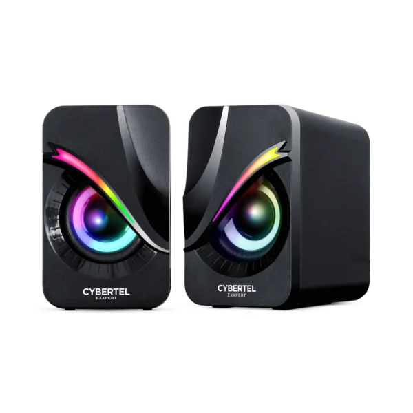 Exxpert CBX S301 – Bocinas 2.0 Gamer con LED RGB, USB