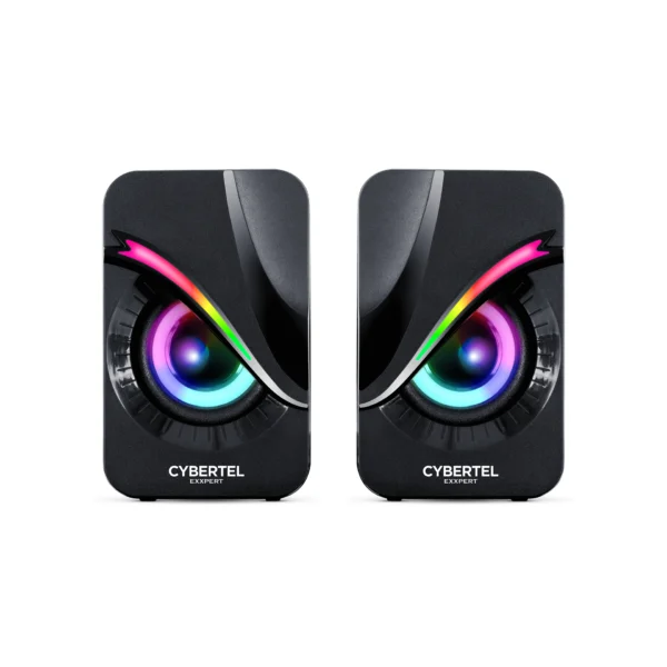 Exxpert CBX S301 – Bocinas 2.0 Gamer con LED RGB, USB - Imagen 2
