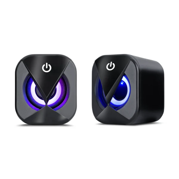 Bravio ENS 300 – Bocinas 2.0 con Iluminación LED, USB