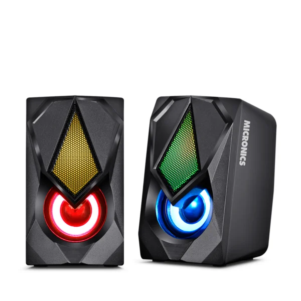 Corsair MIC S309-9 – Bocinas 2.0 Gamer con LED RGB, USB