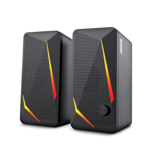 Challenger MIC S313 – Bocinas 2.0 Gamer con LED RGB