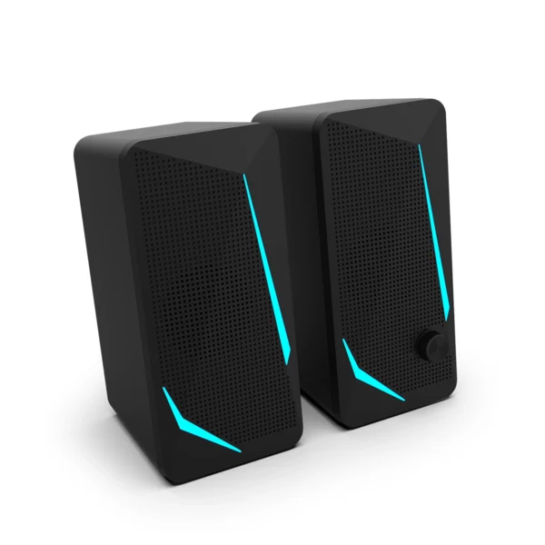 Challenger MIC S313 – Bocinas 2.0 Gamer con LED RGB - Imagen 3