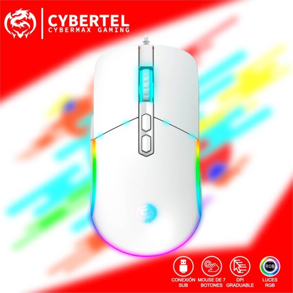 MOUSE CYBERTEL STRIKER WHITE CBX M601W USB
