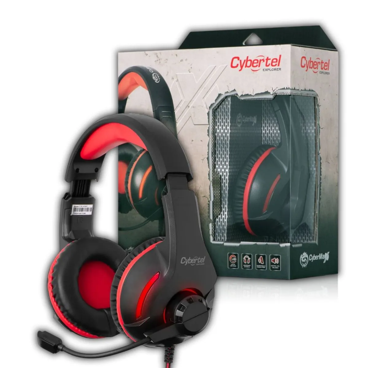 Audífonos gamer CYBERTEL EXPLORER HG507 con micrófono