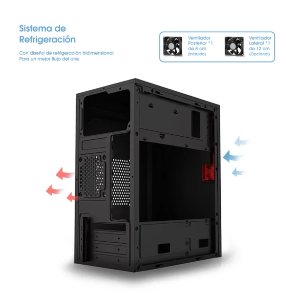 Case Office ULTRA ENC 1001 MicroATX PSU 230W ENKORE - Imagen 7