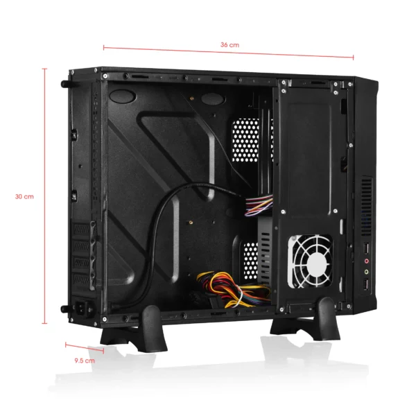 Case DERBY Slim CYB C1005 PSU 230W 230W P8 2FAN CYBERTEL - Imagen 6