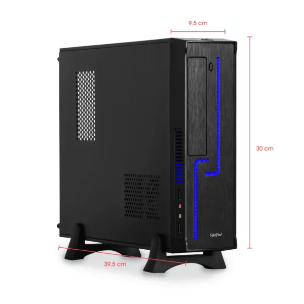 Case DERBY Slim CYB C1005 PSU 230W 230W P8 2FAN CYBERTEL - Imagen 3