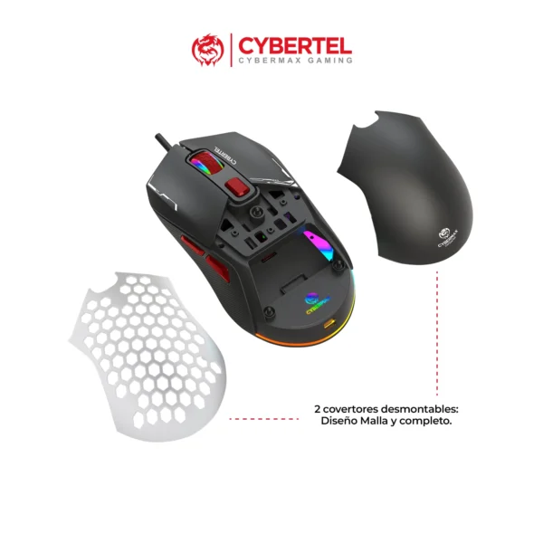 Mouse Gamer Cybertel Defender CBX M513 – 7200 DPI RGB - Imagen 3