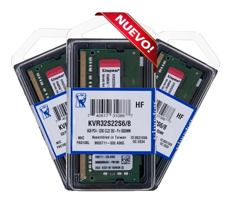 Memoria Ram 8gb 3200mhz Laptop Ddr4 Kingston - Imagen 2