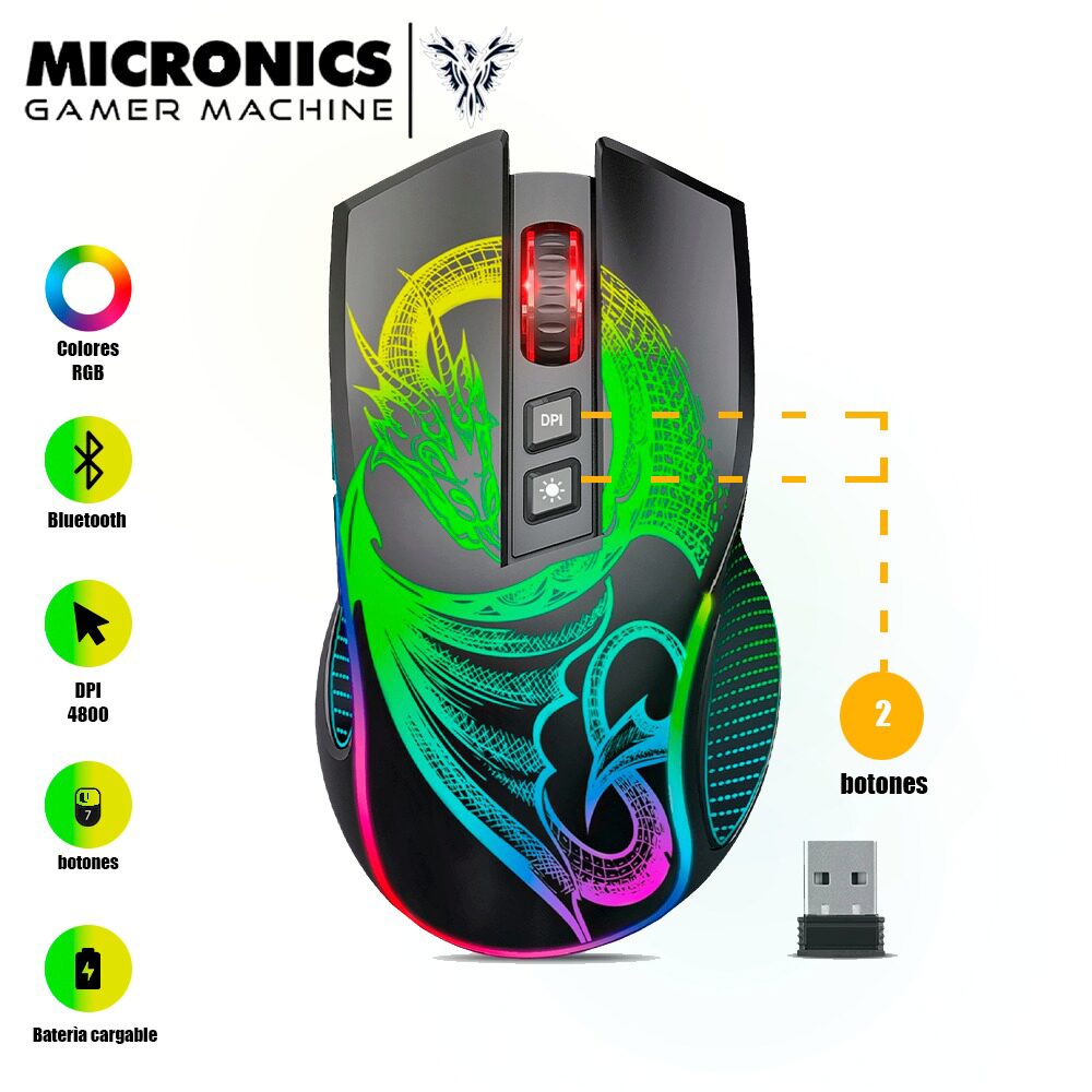 MOUSE MICRONICS DRAGON 3 MIC GM806-3M BT WIFI USB-C