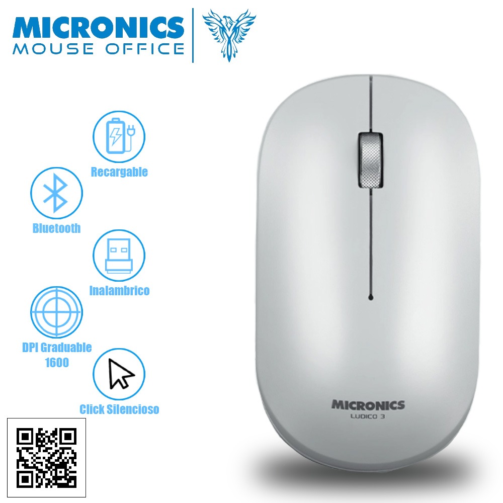 MOUSE GAMER MICRONICS LUDICO 3 - MIC M722W-3M