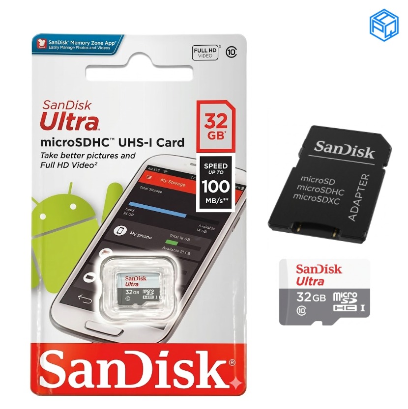 MEMORIA ULTRA MICRO SDHC - 32GB 100mb/s SANDISK