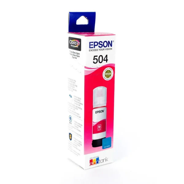 Botella de tinta Epson T504 Magenta Original