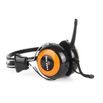 AUDIFONO Y MICROFONO PARA PC HALION T-30 NARANJA - Imagen 3