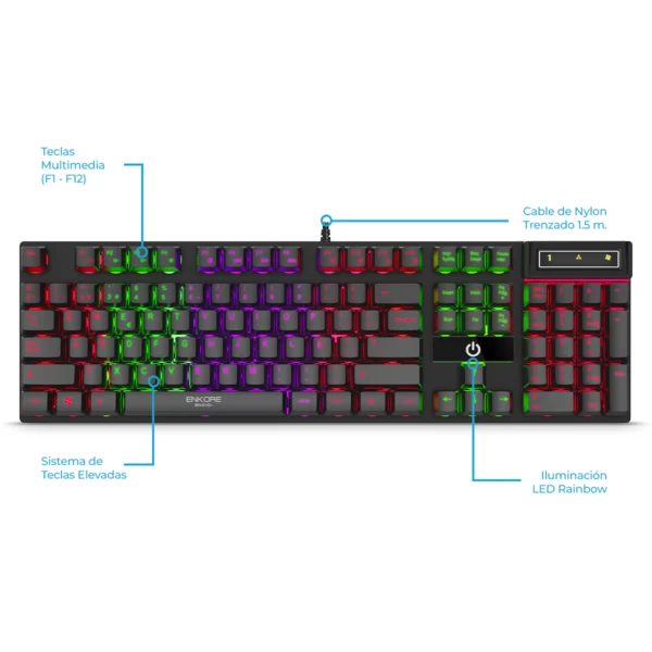 Combo Gamer Enkore 4 en 1 Bravio 4 ENT G1000-4 - Imagen 5