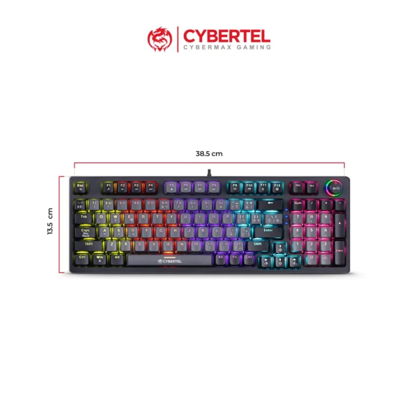 KIT STRIKER BLACK CBX GT1802 TECLADO GAMER MECANICO + MOUSE + PAD - Imagen 2