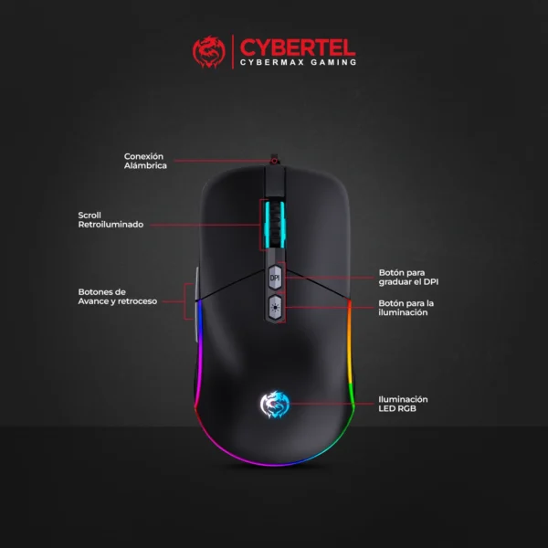 KIT STRIKER BLACK CBX GT1802 TECLADO GAMER MECANICO + MOUSE + PAD - Imagen 8