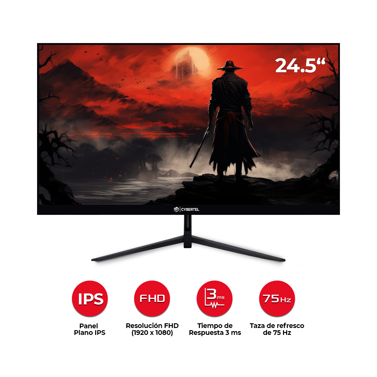 Monitor Gaming Cybertel MF24FC de 24 Full HD IPS 75hz 03ms - Imagen 3