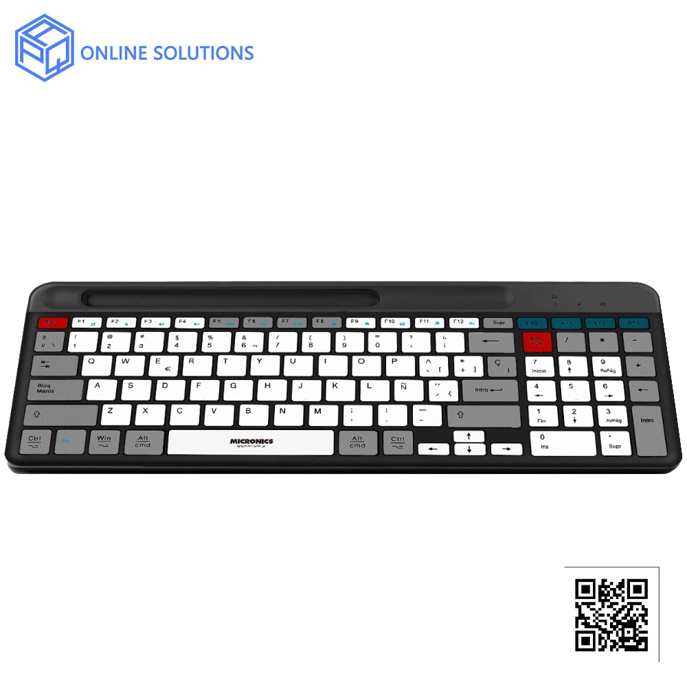 TECLADO MICRONICS QUANTUM 3 MIC K600-3M Negro - Imagen 3