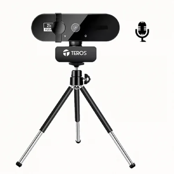 Webcam TEROS TE-9072, 2K, micrófono incorporado, USB 2.0 - Imagen 2