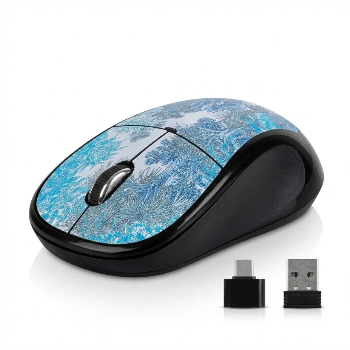 MOUSE OFICINA INALÁMBRICO DUAL BT FOREST M732 AZUL - Imagen 2
