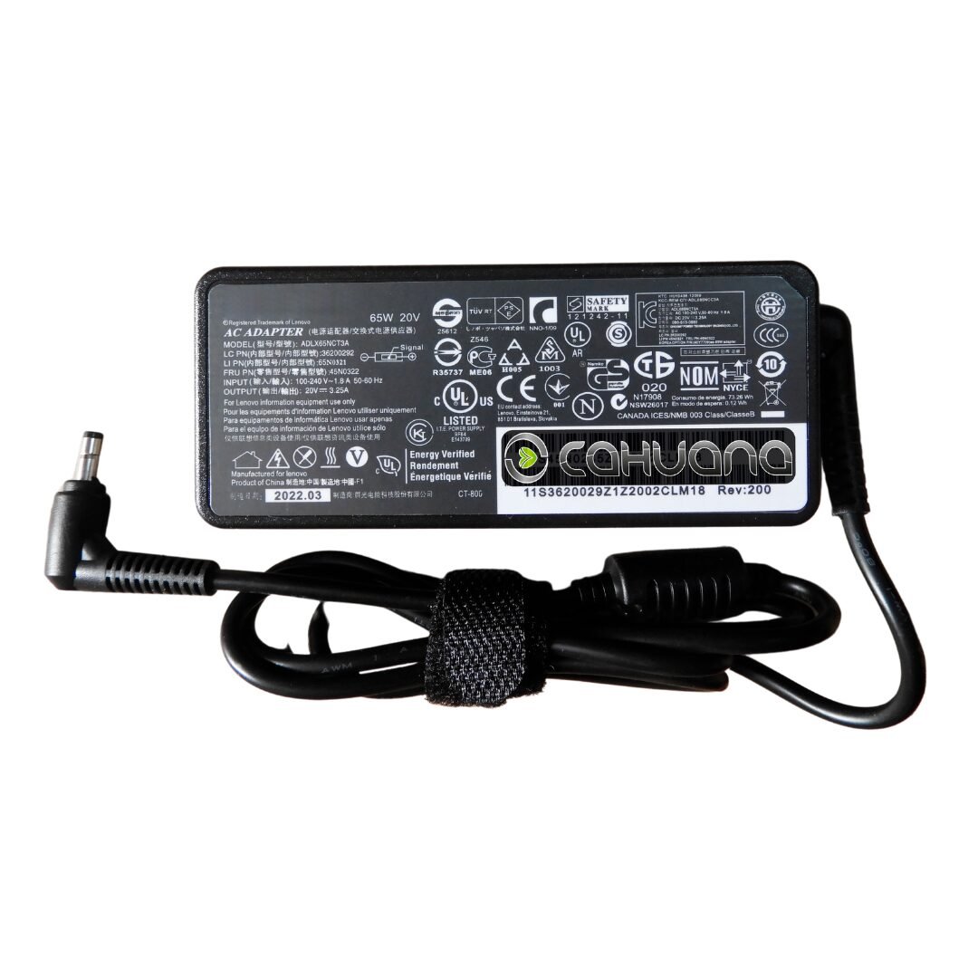 COMPATIBLE LENOVO CARGADOR LE 20V 3.25A 65W 4.0*1.7