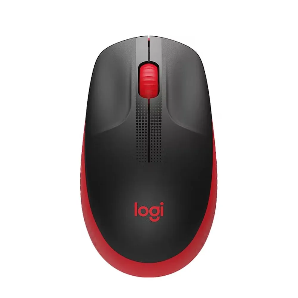 LOGITECH M190 INALAMBRICO ROJO Y NEGRO