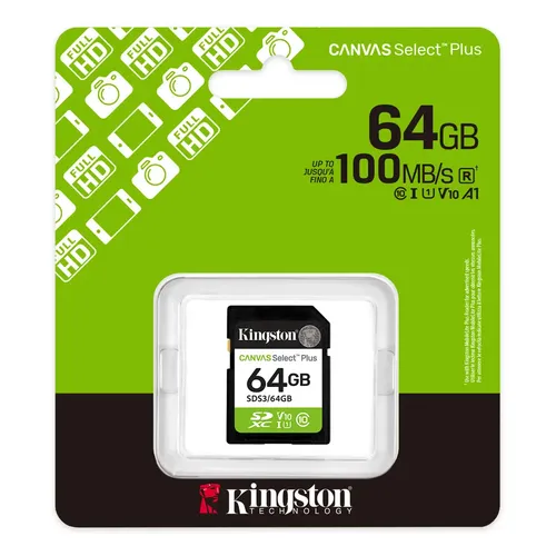 MEMORIA MICRO SD CANVAS SELECT PLUS 64GB 100MB/S