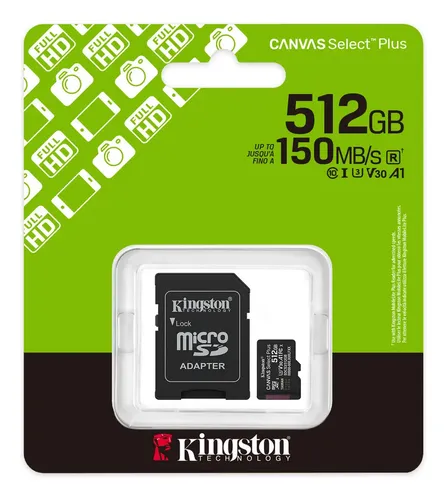 MEMORIA MICRO SD CANVAS SELECT PLUS 512GB 150MB/S