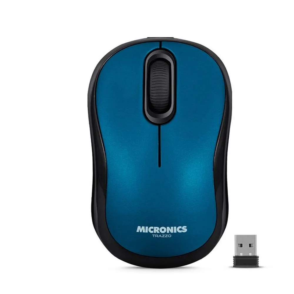 TRAZZ03 BLUE MIC M700-3MMOUSE BT WIFI RECARGABLE USB-C MICRONICS