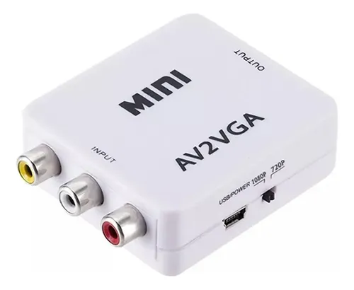 CONVERTIDOR HD VIDEO MINI AV2VGA LILA