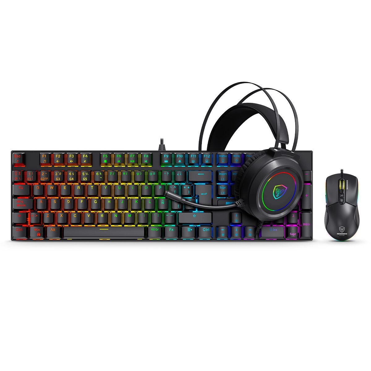 TECLADO 3 IN 1 GAMING KIT - MIRAGE MIC GTX 2003 - 3K