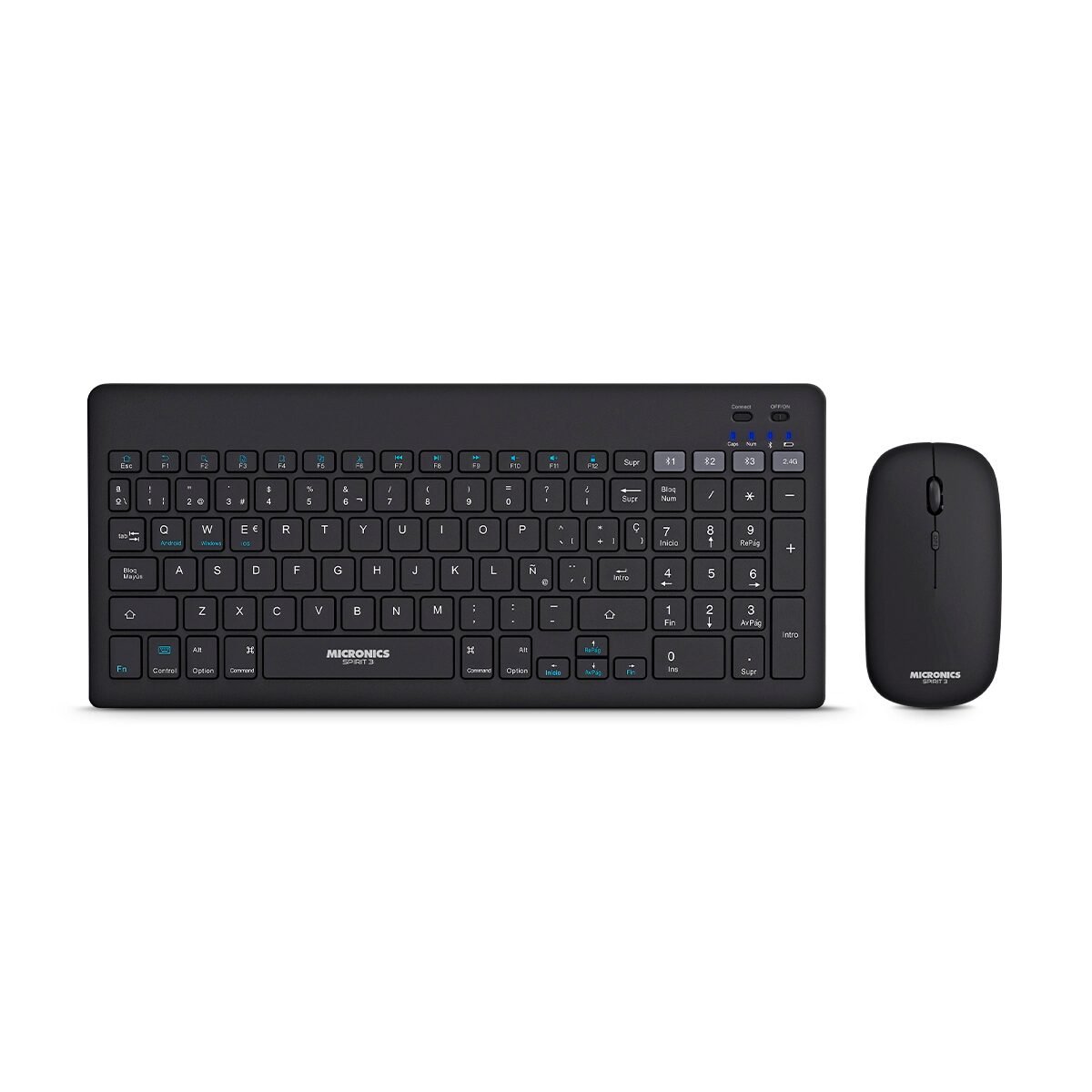 TECLADO OFFICE KIT: 3 MODES - SPIRIT 3 MIC WT800 3M