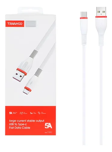 TRANYOO T-S8 C-USB TO TYPE-C FLAT DATA CABLE